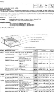 Matelas Memoire de forme page 001