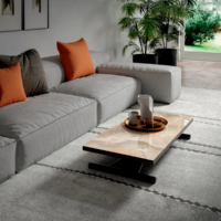 Table transformable Mondial verre