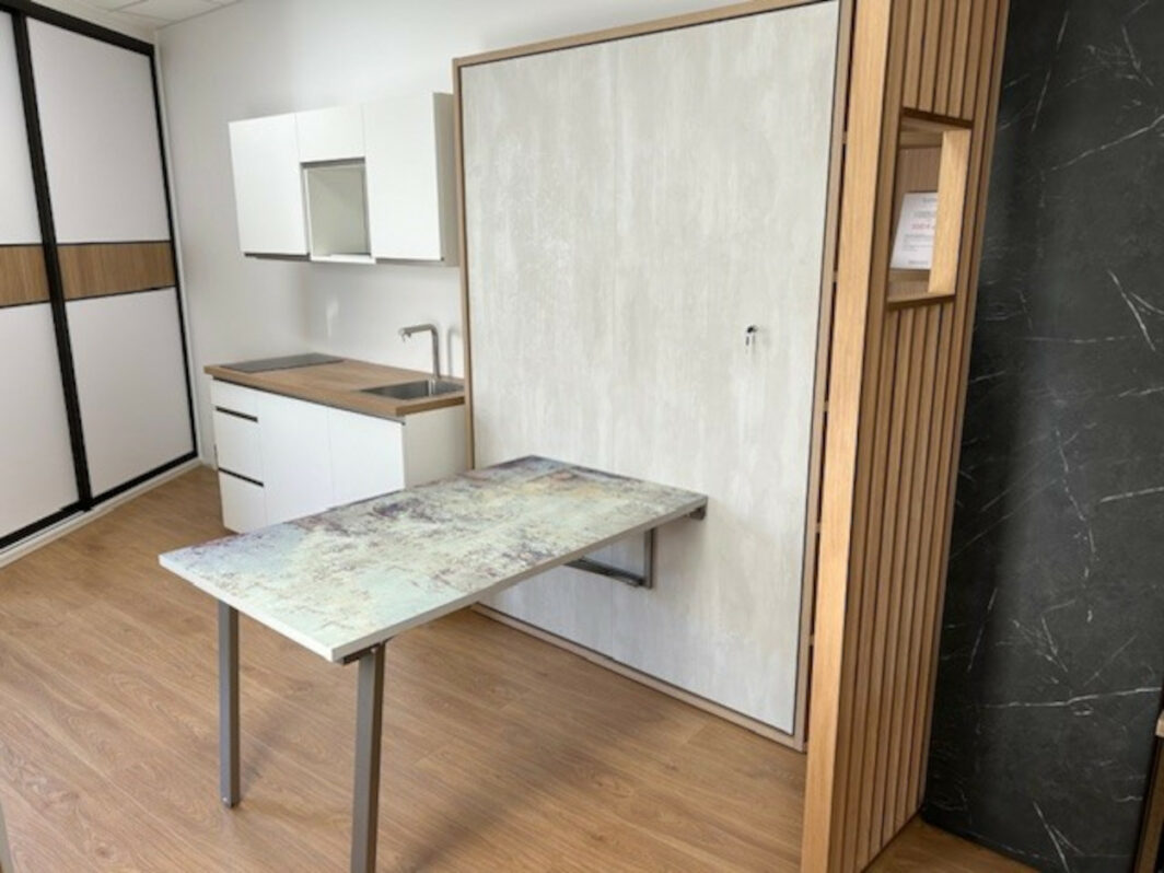 Lit escamotable avec table à -30%