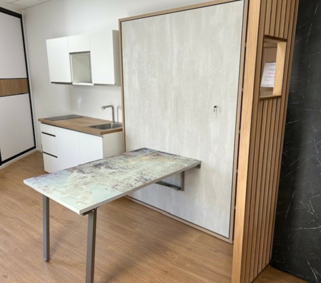Lit escamotable avec table à -30%