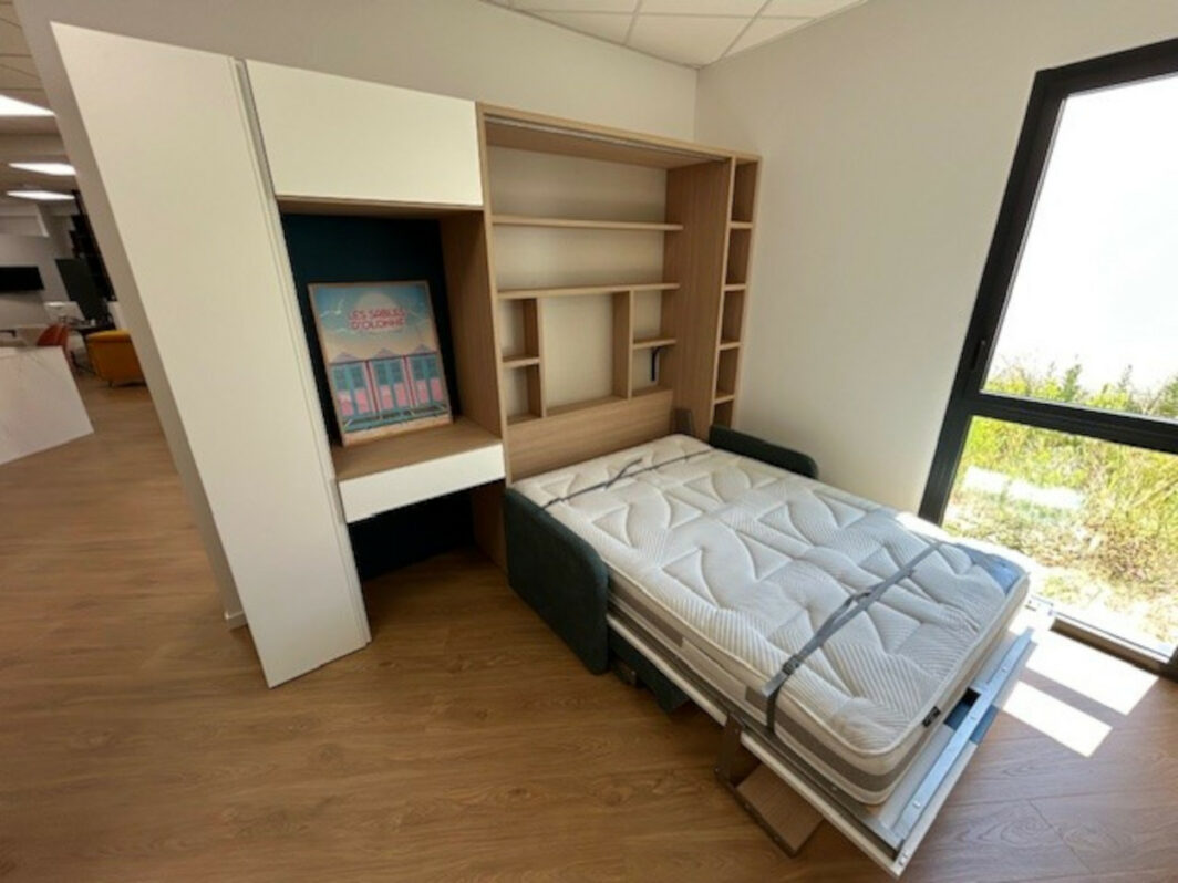 Lit escamotable avec canapé et bureau à -40% – Image 2