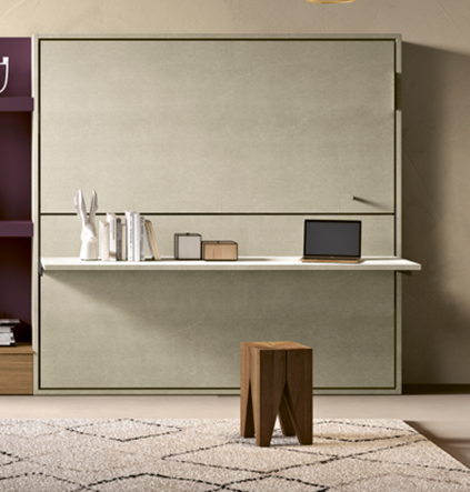Lit escamotable superposés L90 avec bureau